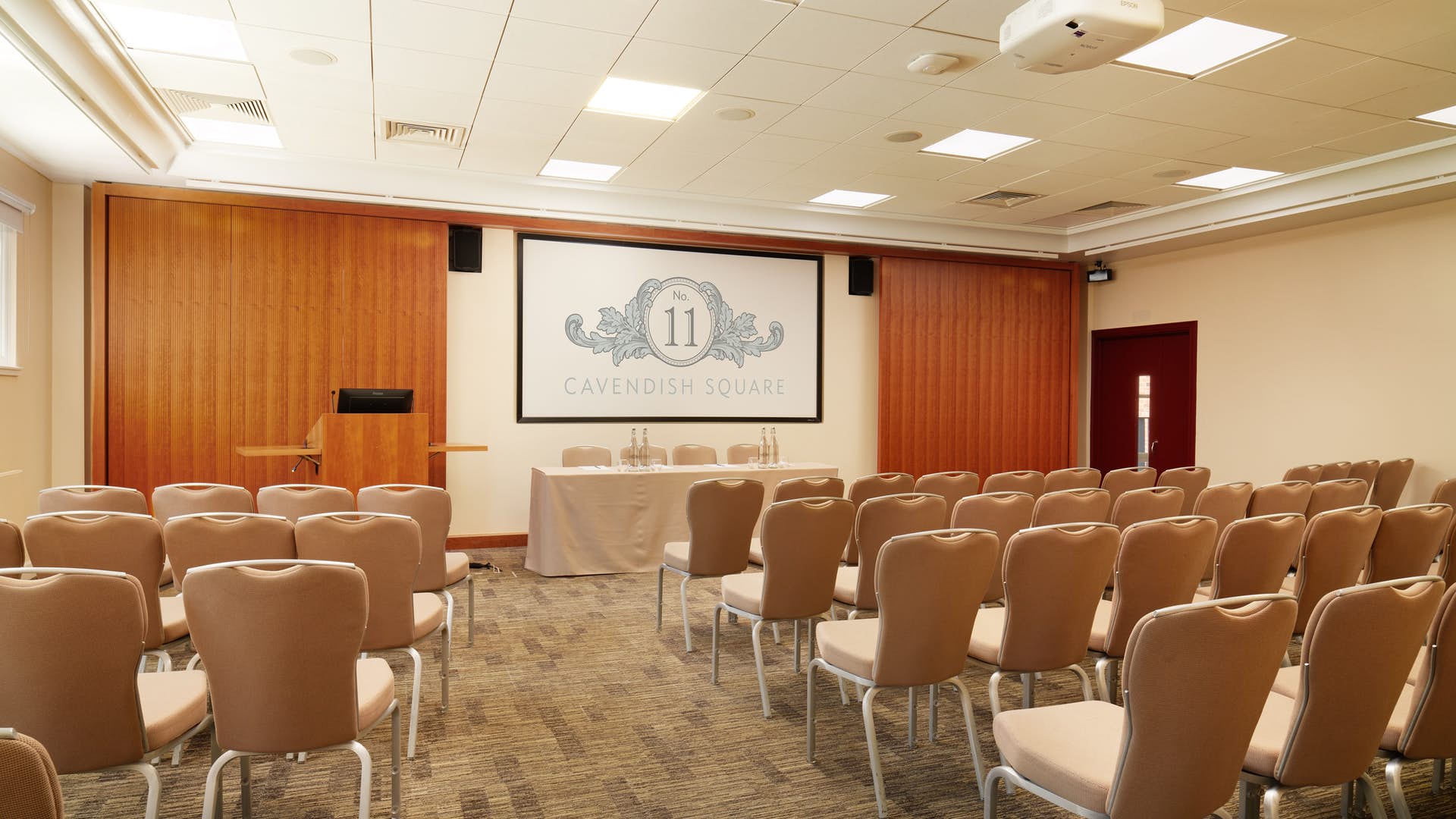 No.11 Cavendish Square panel set up