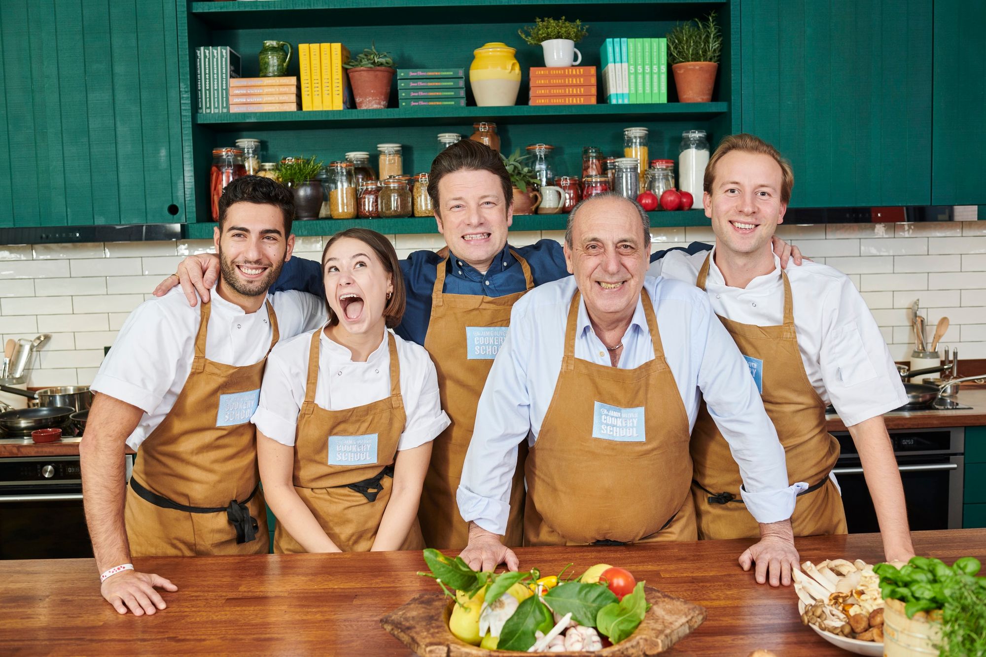 First cooking. Jamie Oliver Cookery School. Cookery books for young people. Cookery classes Listening.