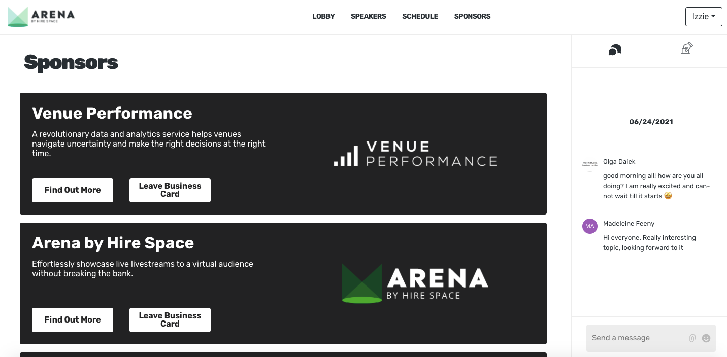 arena sponsor booths