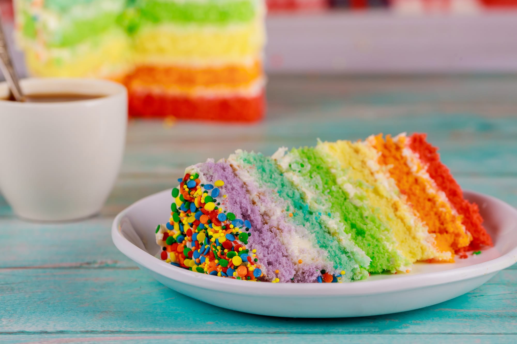 Rainbow cupcakes