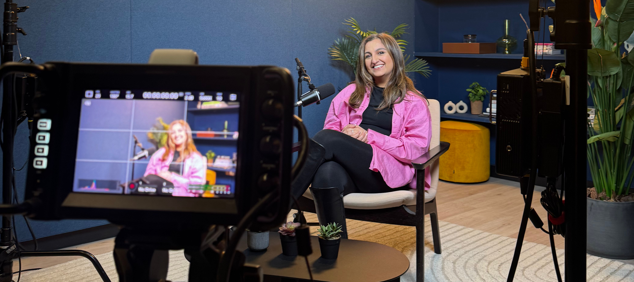 Saheli at one of our film shoots at Qube